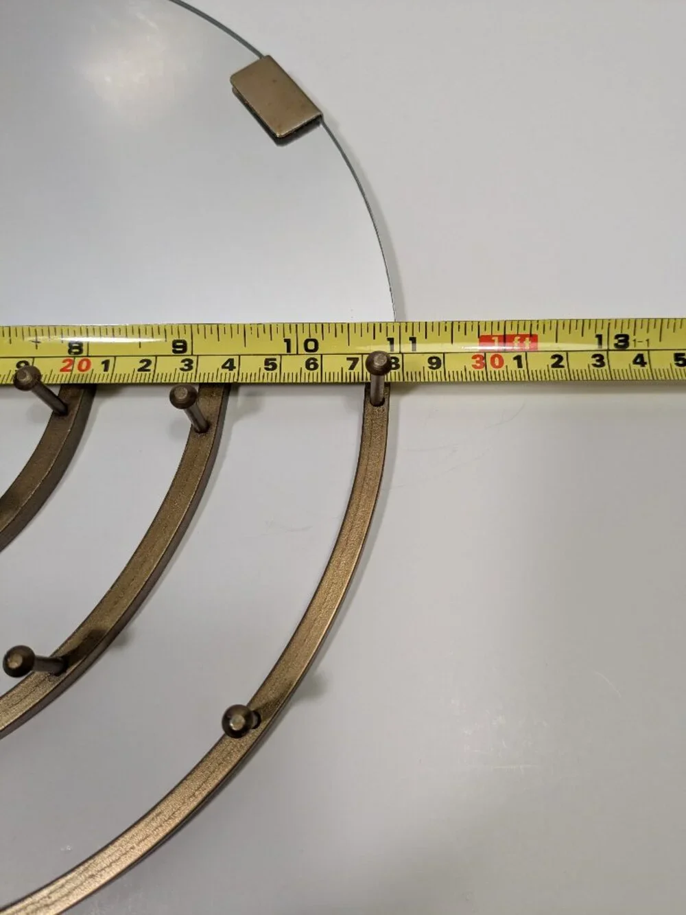 Urban Outfitters Aimee Jewelry Storage Hanging Mirror Gold Tone Bohemian Boho